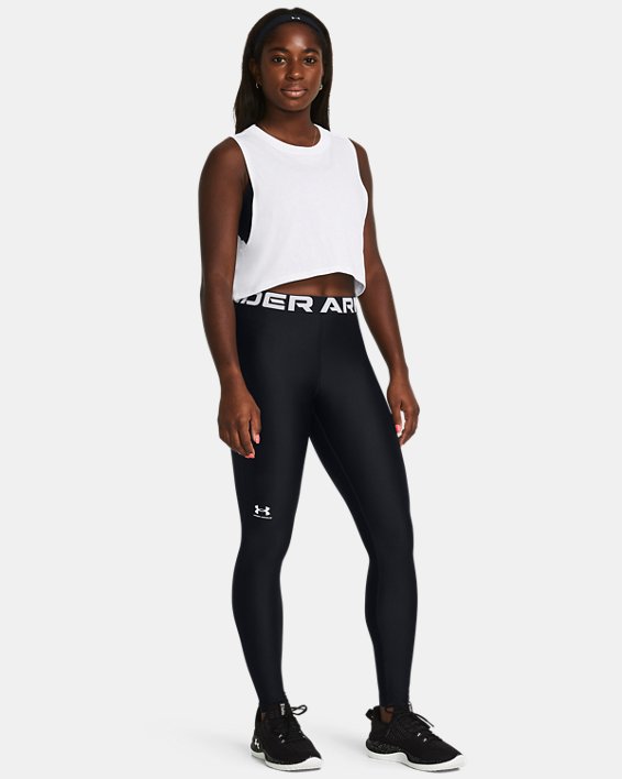 Women's HeatGear® Leggings, Black, pdpMainDesktop image number 2